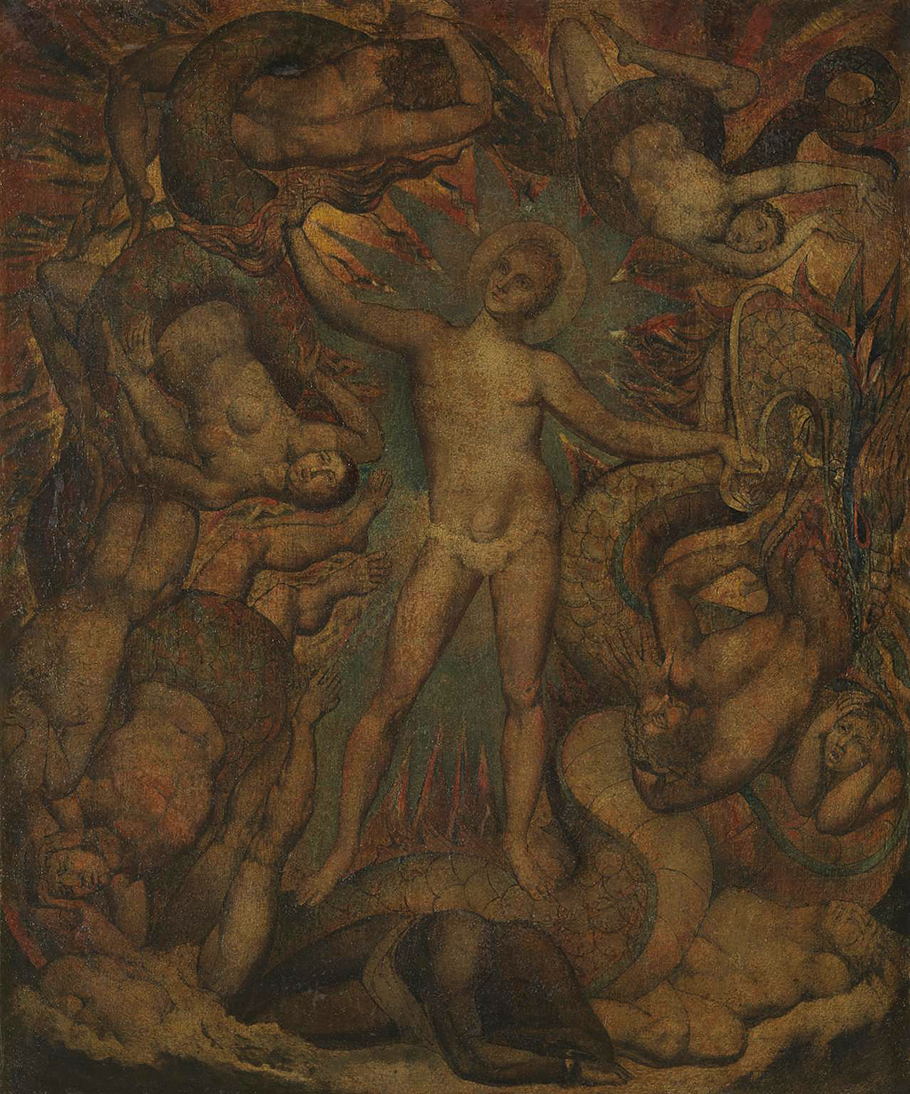 The Spiritual Form of Nelson Guiding Leviathan in Detail William Blake